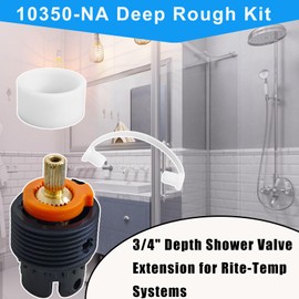 10350-NA Deep Rough Kit, 3/4" Depth Shower Valve Extension for Rite-Temp Systems, Compatible with Kohler K-8305, K-28305 Pressure Balance Cartridges