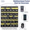 Loghot Classroom Accessories Closet Pocket Chart for Cell Phones Holder