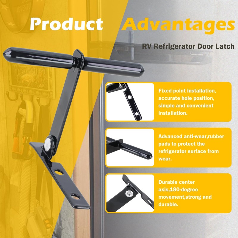 RV Refrigerator Door Latch (2 Pcs)