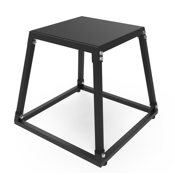 18 Inch Plyometric Jump Box, Steel Plyo Platform and Jumping