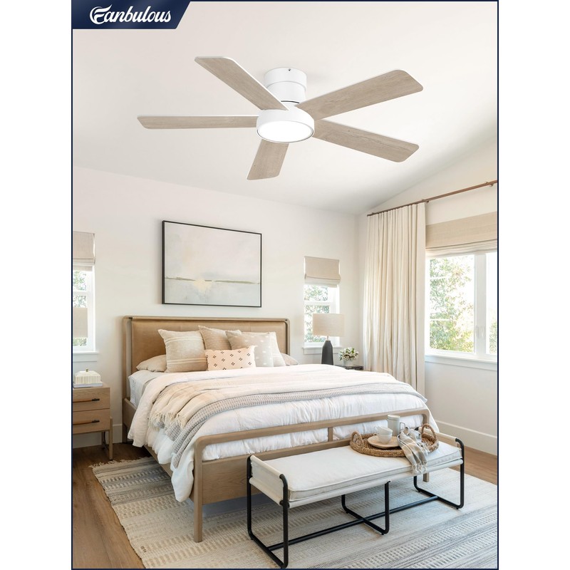 Fanbulous 42 Inch Ceiling Fans with Lights and Remote,Indoor Modern
