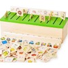 DANNI Montessori Multi-Function Knowledge Classification Box Children Digital Shape Fruit