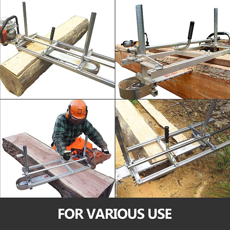 FARMMAC Chainsaw-Mill-Portable-Saw-Mill - 36 Inch Chainsaw Mill Kit Planking Milling,