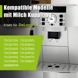 Ancable O-Ring Seal Set for DeLonghi Fully Automatic Coffee Machines - 6 Pieces Maintenance Set, Replacement Seals Compatible with ETAM ESAM ECAM Magnifica PrimaDonna Dinamica - Milk Frother