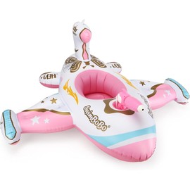 Children's Float, Baby Float, Cute Airplane, For Toddlers, Boys, Girls, For Baby Bath, Swimming, Swimming Pool, Summer Vacation, Pool, Outdoor, Hand Pump Included, For Children 1 - 4 Years Old