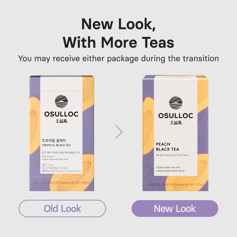 Osulloc Tropical Black Tea (Tropical Mango & Peach Flavor), Premium