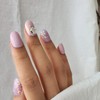 Roman Flower Handmade Nail Tips - Oval / 로망 플라워