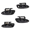 ECOTRIC Door Handle Smooth Black Exterior Outside Compatible with 2002-2006