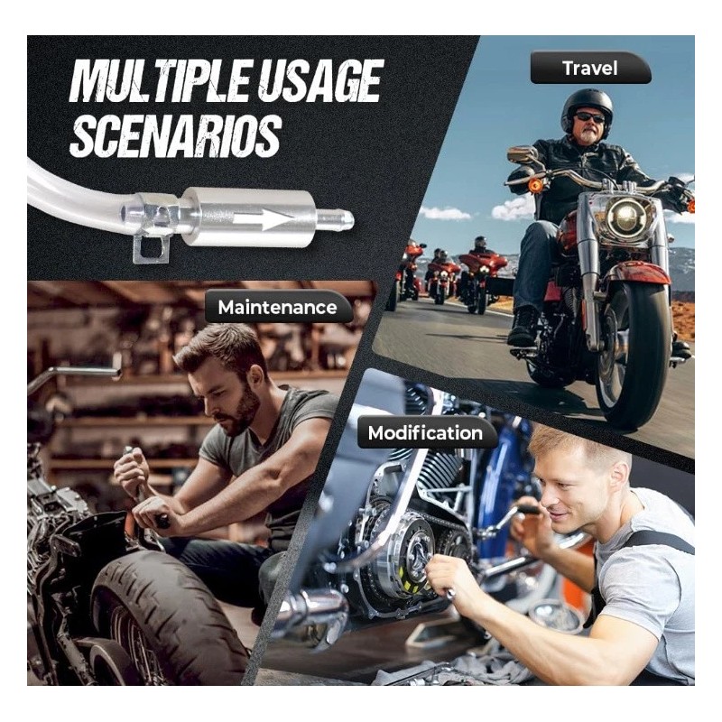 Universal Clutch Brake Bleeder Hose One Way Valve Tube Bleeding