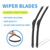 Gavimnal® 24"+18"+10" Silicone Wiper Blades Replacement For Jeep Compass 2018-2025,All-Season