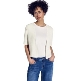Street One Women's Knitted Look Jacket, off white, 40