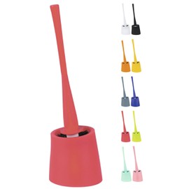 Spirella WC Bürste Klobürste Toilettenbürste hochwertig „Move“ mit hygienischem Behälter ØxH: 12,5 x 40cm - Rot