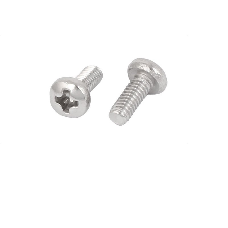 uxcell M2.5x6mm 316 Stainless Steel Phillips Pan Head Machine Screws