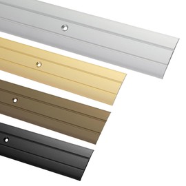Gedotec transition profile transition rail aluminium flat perforated width 37 mm 3 colours 100 cm and 200 cm brand quality for your living area.