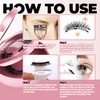 Magnetic Eyelashes, 2 Pairs Magnetic Eyelash Extensions, Reusable Natural Magnetic