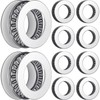 10 Sets Thrust Needle Roller Bearings with Washers 0.75 Inch