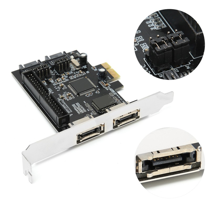 Adapter Card PCIe to SATA ESATA IDE PCB Network Converter