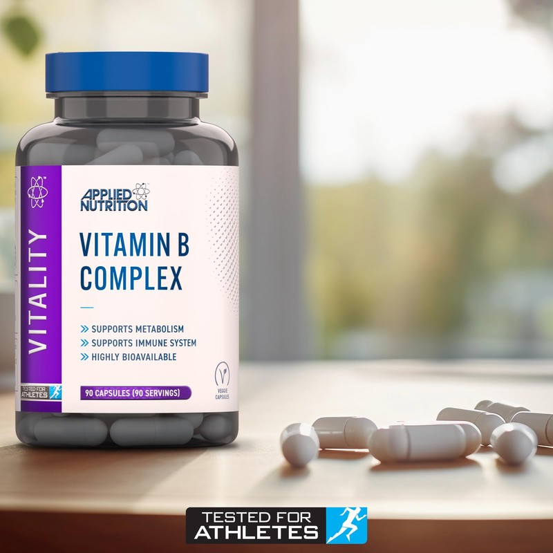 Applied Nutrition Vitamin B Complex Multivitamin - High Potency B12,