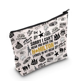 WCGXKO American Musical Makeup Bag Musical Theater Lover Gift for Musical Lovers (Hami Bag)