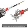 Saipor 5 Pieces Screwdriver Head Magnetic Ring, Universal 1/4" Hex