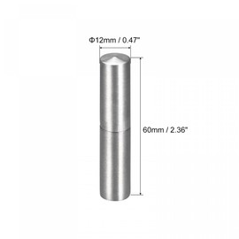uxcell Weld on Barrel Hinges, 60mm x 12mm Male to Female 201 Stainless Steel Hinge Pin for Metal Home Gate Door Window 2 Pairs