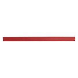 DONAU Universal Spine Bars / DIN A4 / 4 mm for Approx. 40 Sheets / Clamping Strip for Privacy Screen Strips / Mounting Clips / PVC Plastic / Red Pack of 10