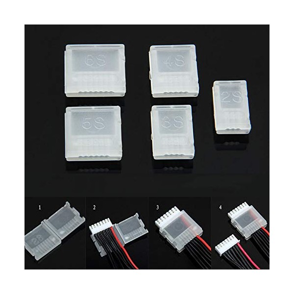 RuiLing 5pcs 6S JST-XH AB Clip Buckle Balance Lead Wire