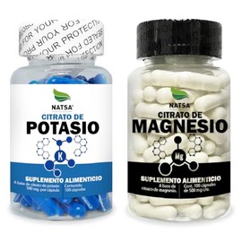 Natsa Pack Citratos Magnesio Potasio 100 Caps