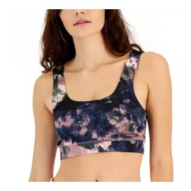 Jenni Women's Square-Neck Bralette, Multicolor Tie Dye, Small