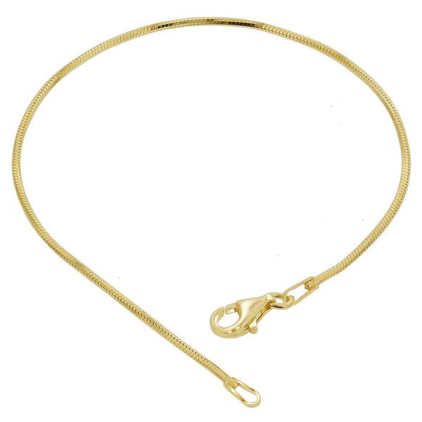 14k Vermeil Diamond-Cut Snake Chain Bracelets (7-8 inch Available) 8