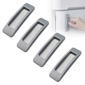 4 pcs Self-Stick Kitchen Cabinet Door Window Handle Helper Auxiliary Handle Auxiliary Handle Sticker Convenient Opening Stick-on Handles (Grey)