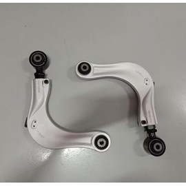 LoloWheat 2 Pcs Rear Forged Alignment Camber Arms Pair Kit Adjustable Camber Arms Fit for 2016-2024 Honda Civic Accord CR-V Rear Forged Pair Left Right Adjustment Kit Silver Replace 67476 BP67476