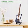 Exquisite Wooden Mini Guitar Model Display Decoration Home Coffee House