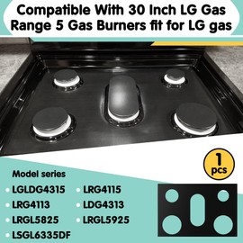 Stove Cover Protector for LG 30 Inch Gas Range | Compatible with Models LRGL5825, LRGL5823, LSGL6335DF, LGLDG4315, LRG4115, LRG4113, LDG4313 & More | 0.4MM Thickness Reusable Stove Burner Covers