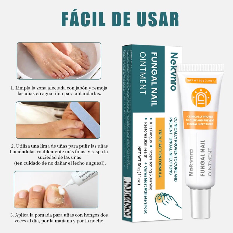 Pomada Antifúngica Para Uñas | Tratamiento Contra Hongos