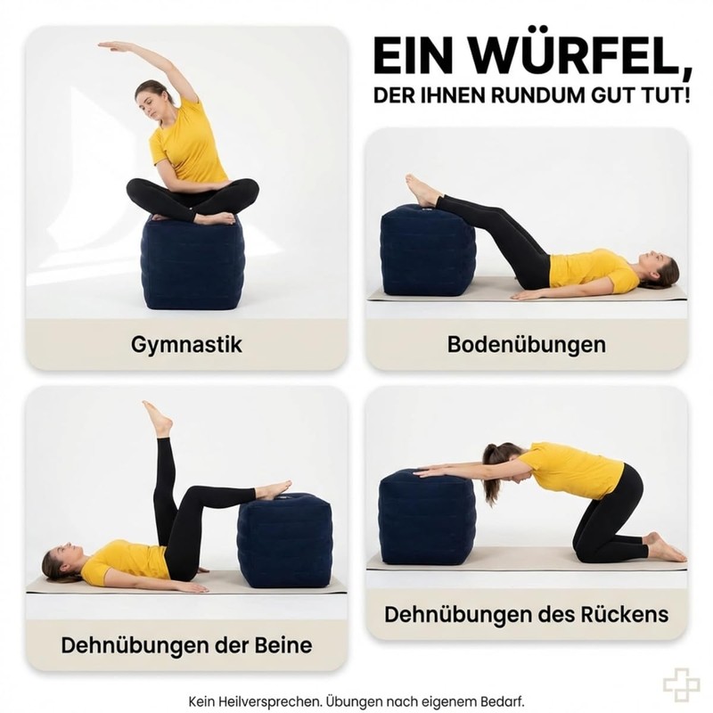 ATC Handels GmbH Inflatable Relaxation Cube with Pump - Step
