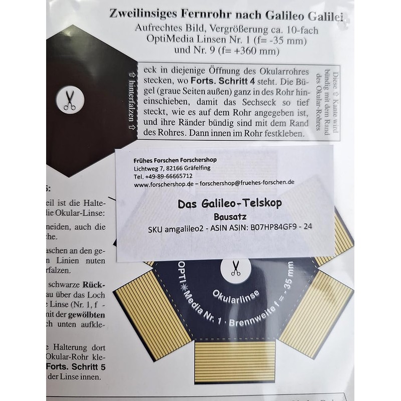 AstroMedia Galileo Telescope Kit