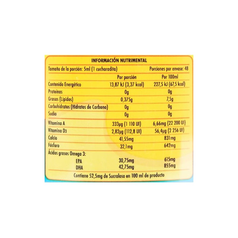 Adevit Emulsion 240 ml, Vitamina A y D, Calcio, Fosforo,