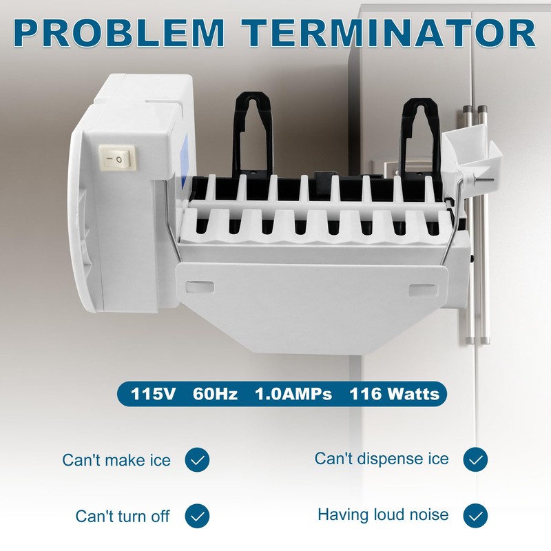 WR30X10012 WR30x10093 Ice Maker Kit Replacement for G.E Hot.Point Ken.More