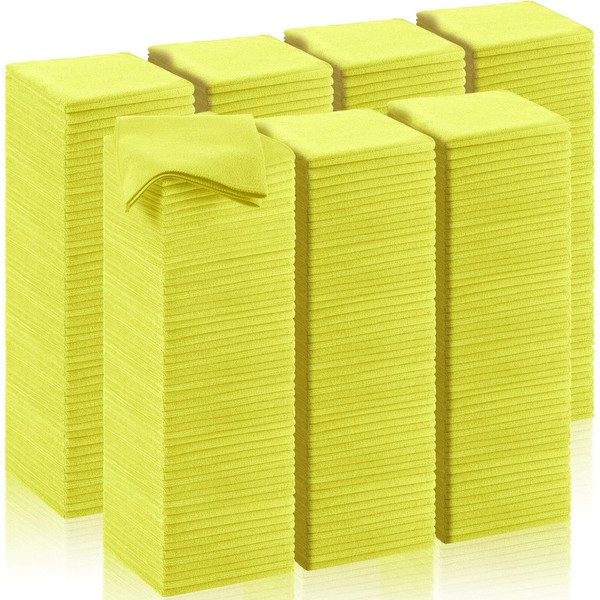 200 Pcs Microfiber Cleaning Cloth 16x16 Inch Microfiber Towels for