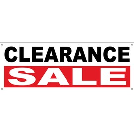 4 Less Co 18x48 Inch CLEARANCE Vinyl Banner SALE Sign With Grommets wrb