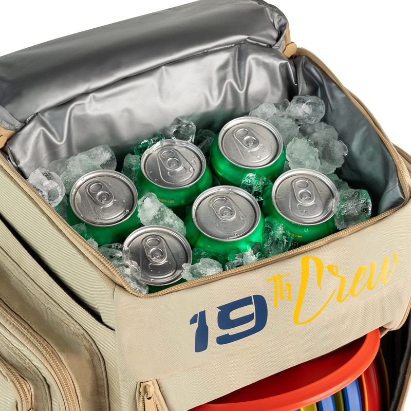 19thCrew Disc Golf Backpack with Cooler - Small Disc Golf