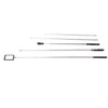 5PCS Telescoping Magnetic Pickup Tool Rubber Steel 1.5 3 15lb