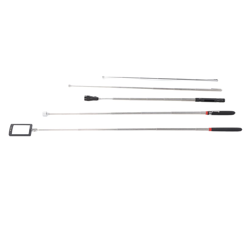 5PCS Telescoping Magnetic Pickup Tool Rubber Steel 1.5 3 15lb