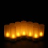 12pcs/set Rechargeable LED Flickering Flameless Candles Tealight Candles Lights with