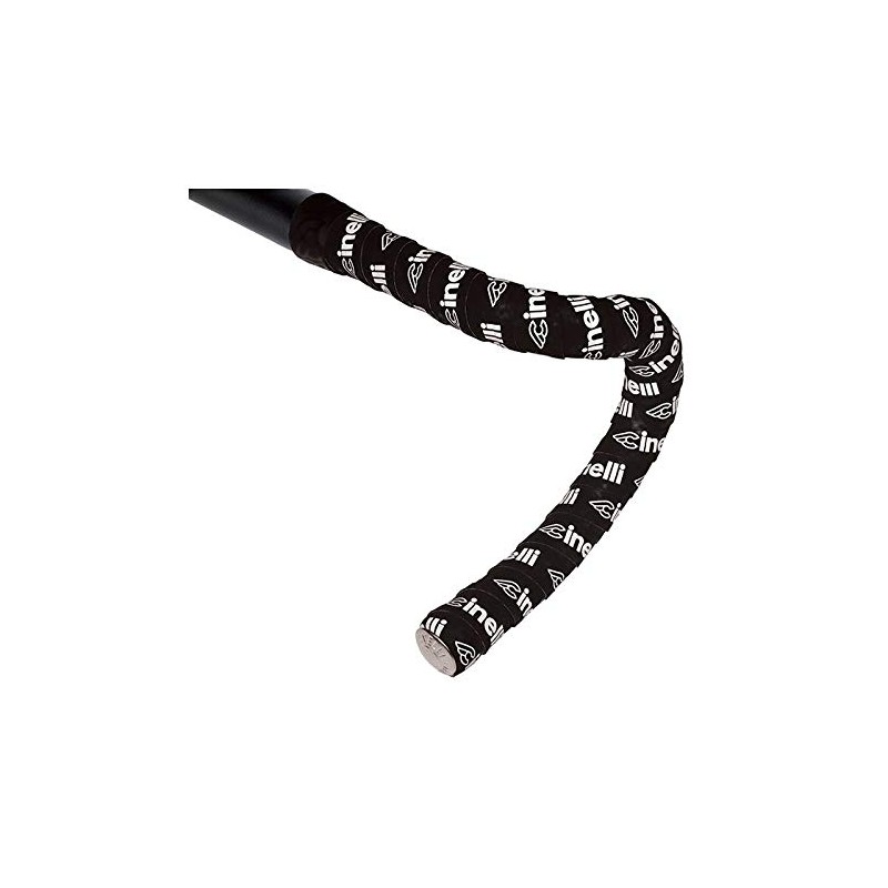 Cinelli Logo Velvet Handlebar Tape, Black