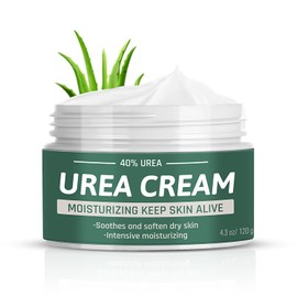 Berlaney Urea Cream 40 Percent For Feet Maximum Strength with 2% Salicylic Acid 4.3 oz, Foot Cream For Dry Cracked Heels Feet Knees Elbows Hands, Callus Remover, Aloe Vera For Deep Moisturizes