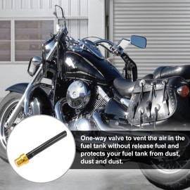 X AUTOHAUX 1 Pcs Universal Gas Fuel Tank Caps Vent Hose for Dirt Bike Gold Tone