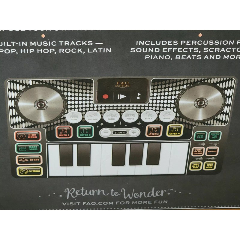 FAO Schwarz Giant Electronic DJ Mixer Mat with Piano Keyboard