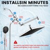 RNDIOZD Rain Shower Head with Handheld, 11.8 Inch High Pressure